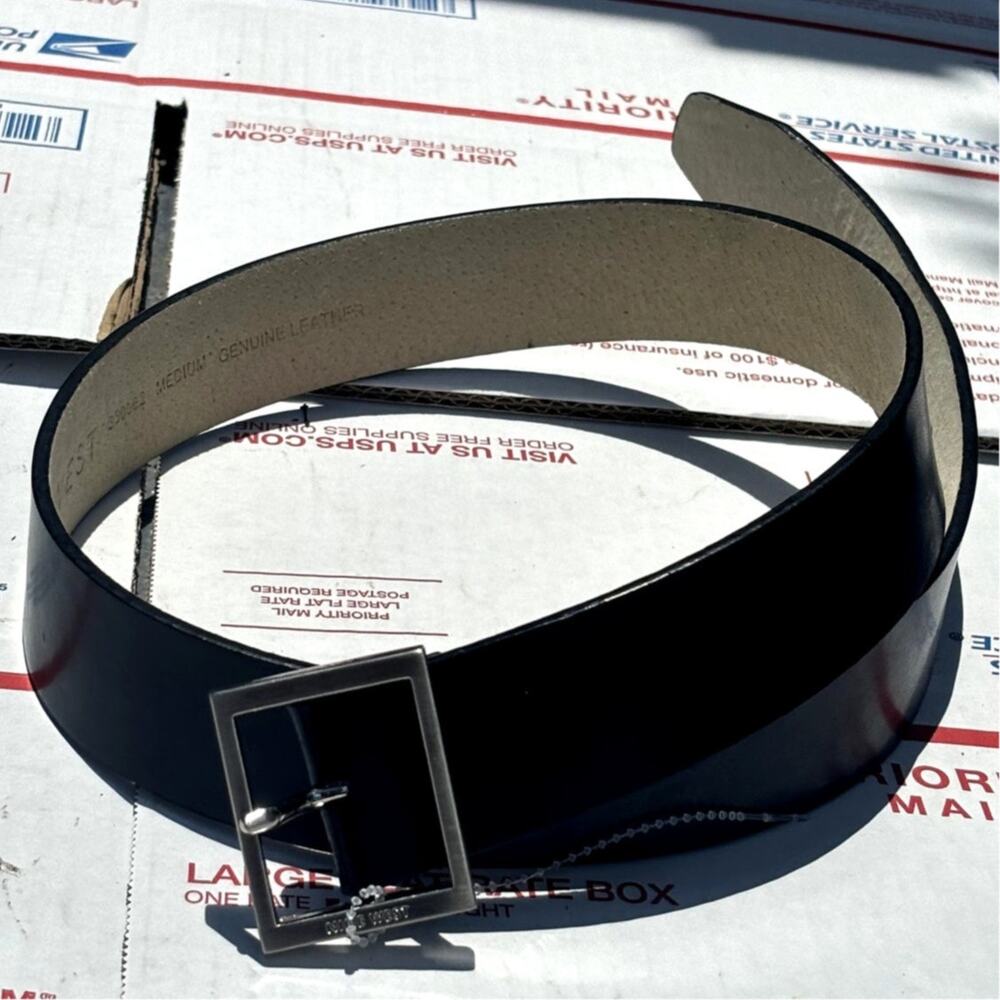 Silver & Black Nine West Women's Belt